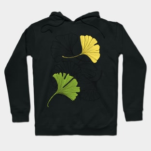 Ginkgo Leaves-gray Hoodie